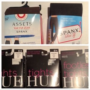 FOOTLESS opaque hose, NWT plus size